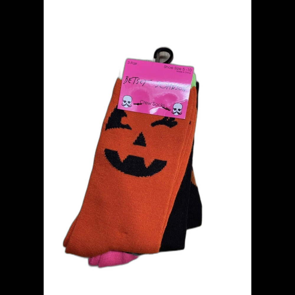 Betsey Johnson Women's Crew Socks (3 Pairs)